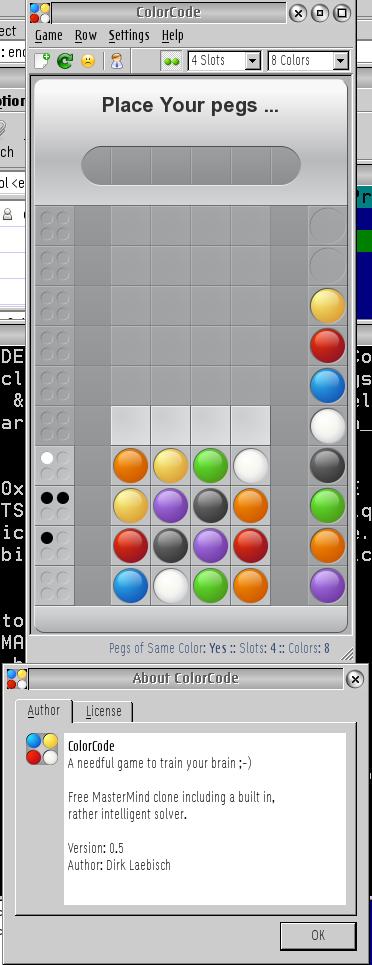 ColorCode running on OS/2